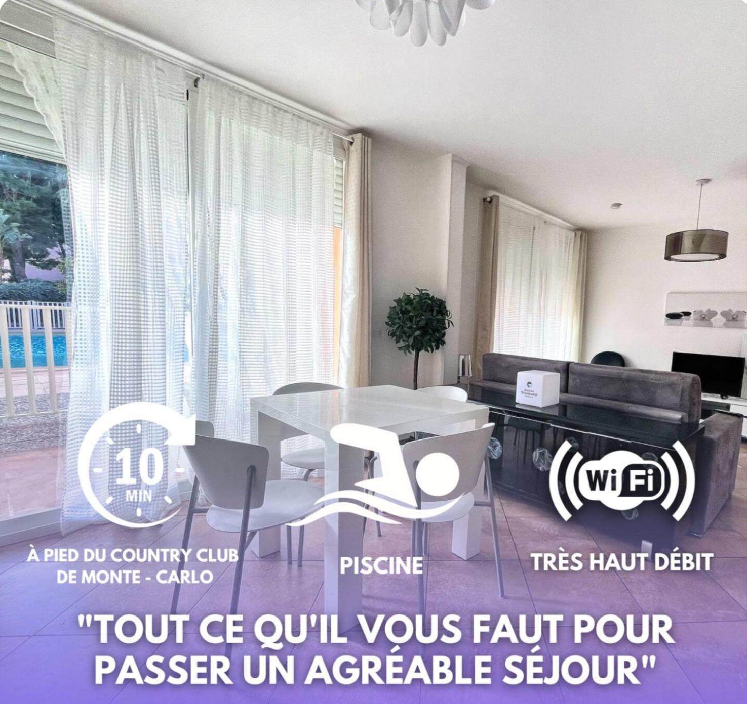 Direct Monaco 2 Pieces Devant Piscine 보솔레이 외부 사진
